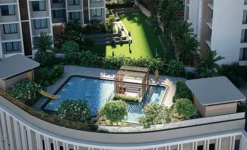 Delta Cedar Thane Garden Area Images